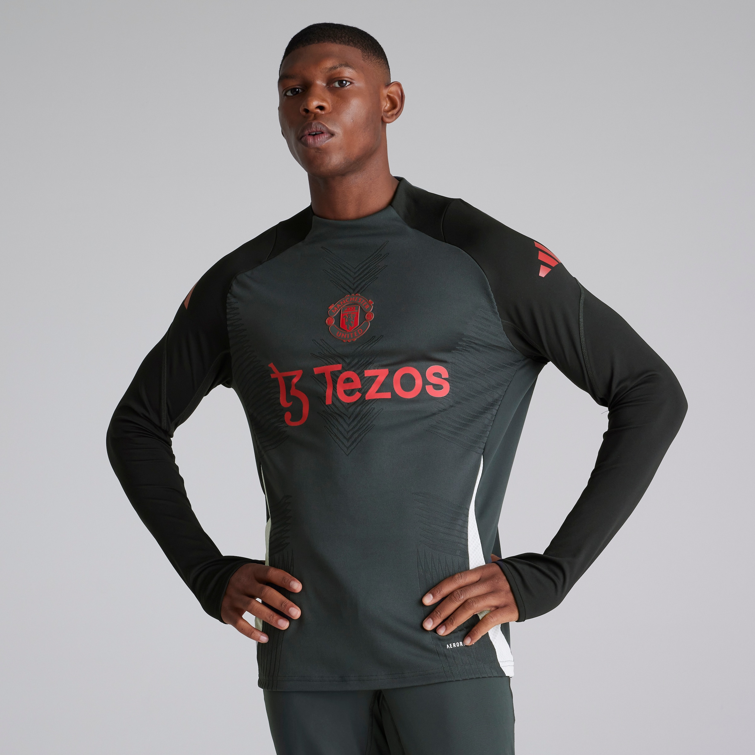 Manchester United European Training Tiro 24 Pro Top Dark Grey
